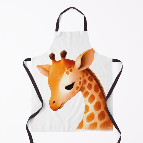 Item preview, Charming Shy Giraffe Head - Whimsical Cartoon Art designed and sold by Simplystik.