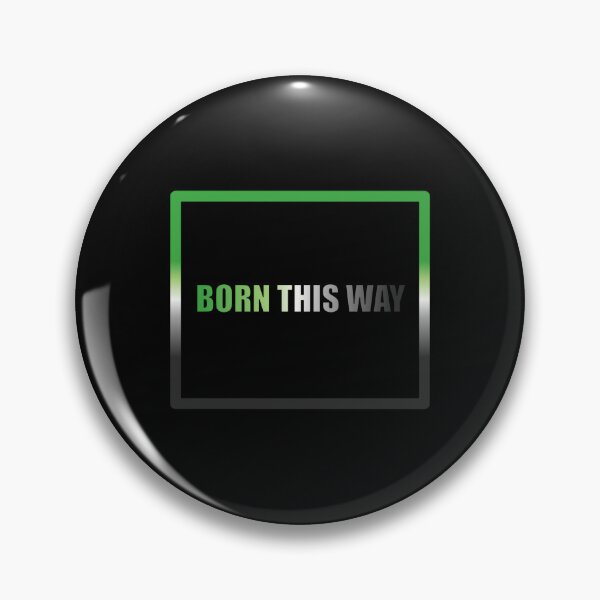 Item preview, Aromantic Pride Flag Born This Way, Text Box Graphic, LGBTQ+, Pride Graphic, Unisex Design designed and sold by PrideBeProud.