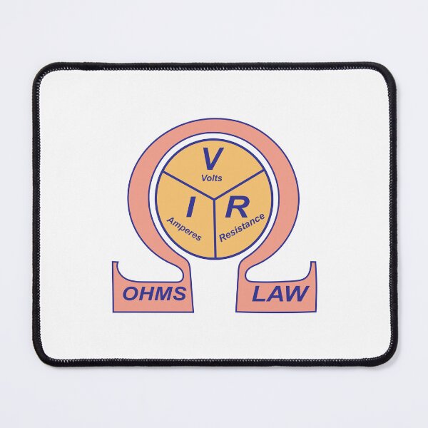 Item preview,  ohms Symbol and Ohms Law Formula Triangle for Electrical engineering students Engineers Electricians and physics Students  designed and sold by Science Engineering Gifts.