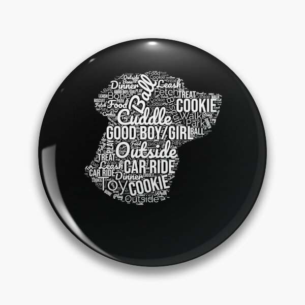Item preview, Dogs Favorite Words, Happy Wordcloud, Furparent Dogmom dad, Treats Ball Bone Leash Fetch Walk Outside GoodBoy Carride  designed and sold by Peculiarts.