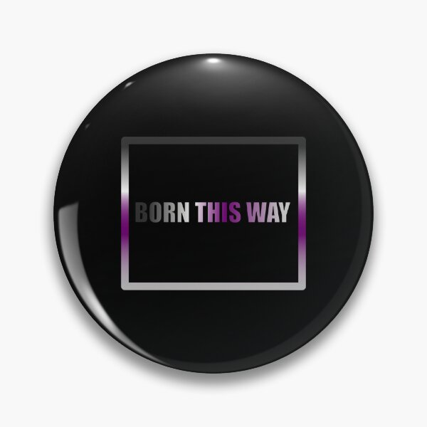 Item preview, Asexual Pride Flag Born This Way, Text Box Graphic, LGBTQ+, Pride Graphic, Unisex Design designed and sold by PrideBeProud.