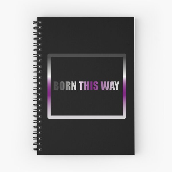 Item preview, Asexual Pride Flag Born This Way, Text Box Graphic, LGBTQ+, Pride Graphic, Unisex Design designed and sold by PrideBeProud.
