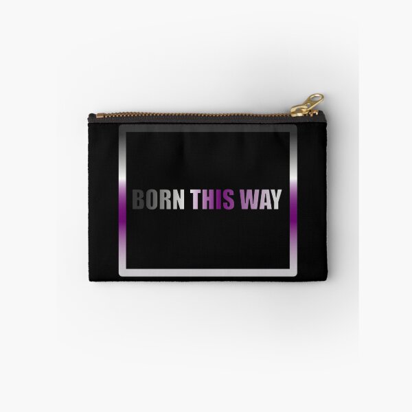 Item preview, Asexual Pride Flag Born This Way, Text Box Graphic, LGBTQ+, Pride Graphic, Unisex Design designed and sold by PrideBeProud.