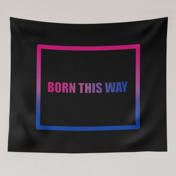 Item preview, Bisexual Pride Flag Born This Way, Text Box Graphic, LGBTQ+, Pride Graphic, Unisex Design designed and sold by PrideBeProud.