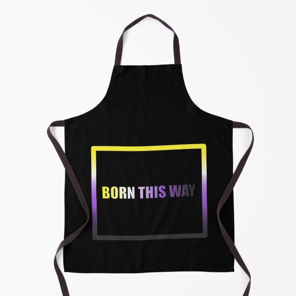 Item preview, Gender nonbinary Pride Flag Born This Way, Text Box Graphic, LGBTQ+, Pride Graphic, Unisex Design designed and sold by PrideBeProud.