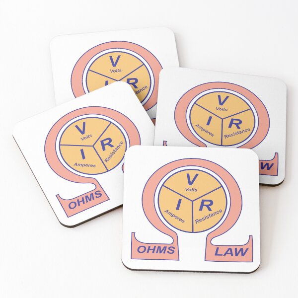 Item preview,  ohms Symbol and Ohms Law Formula Triangle for Electrical engineering students Engineers Electricians and physics Students  designed and sold by Science Engineering Gifts.