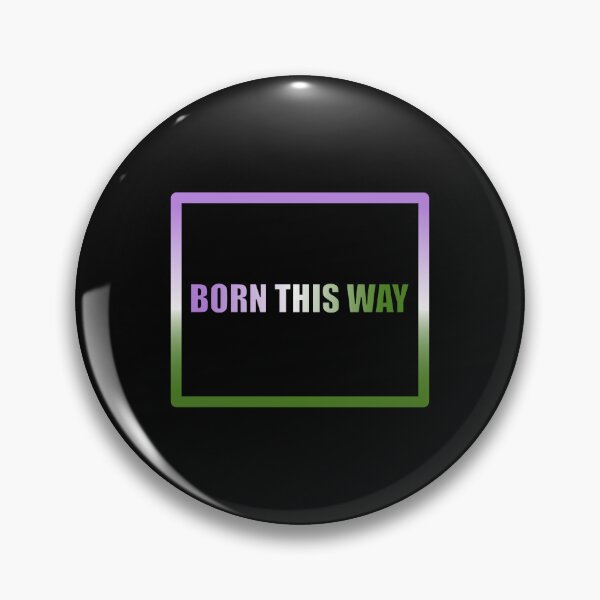 Item preview, Genderqueer Pride Flag Born This Way, Text Box Graphic, LGBTQ+, Pride Graphic, Unisex Design designed and sold by PrideBeProud.
