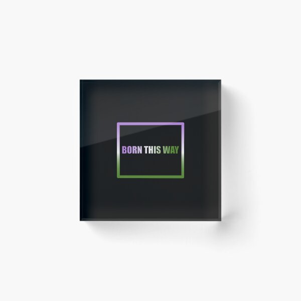 Item preview, Genderqueer Pride Flag Born This Way, Text Box Graphic, LGBTQ+, Pride Graphic, Unisex Design designed and sold by PrideBeProud.