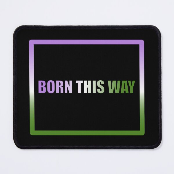 Item preview, Genderqueer Pride Flag Born This Way, Text Box Graphic, LGBTQ+, Pride Graphic, Unisex Design designed and sold by PrideBeProud.