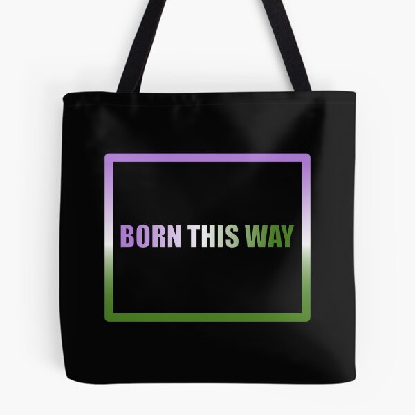 Item preview, Genderqueer Pride Flag Born This Way, Text Box Graphic, LGBTQ+, Pride Graphic, Unisex Design designed and sold by PrideBeProud.