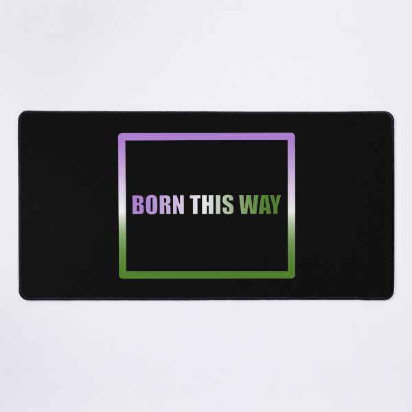 Item preview, Genderqueer Pride Flag Born This Way, Text Box Graphic, LGBTQ+, Pride Graphic, Unisex Design designed and sold by PrideBeProud.