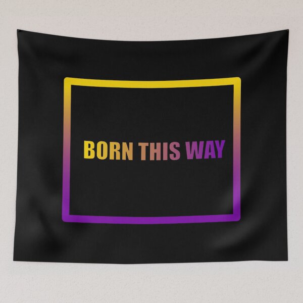 Item preview, Intersex Pride Flag Born This Way, Text Box Graphic, LGBTQ+, Pride Graphic, Unisex Design designed and sold by PrideBeProud.