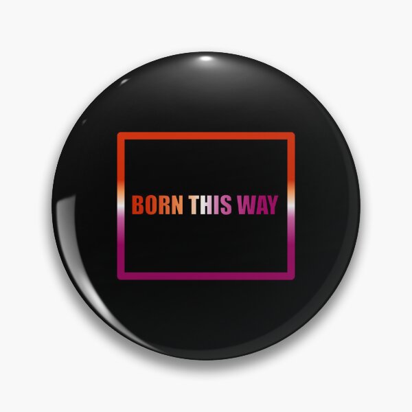 Item preview, Lesbian Pride Flag Born This Way, Text Box Graphic, LGBTQ+, Pride Graphic, Unisex Design designed and sold by PrideBeProud.