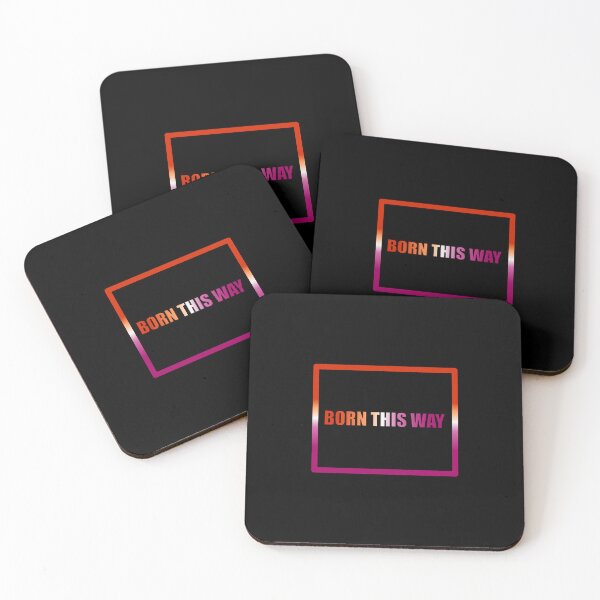 Item preview, Lesbian Pride Flag Born This Way, Text Box Graphic, LGBTQ+, Pride Graphic, Unisex Design designed and sold by PrideBeProud.