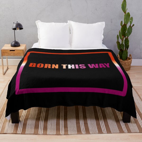 Item preview, Lesbian Pride Flag Born This Way, Text Box Graphic, LGBTQ+, Pride Graphic, Unisex Design designed and sold by PrideBeProud.