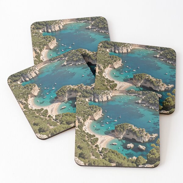 Item preview, Balearic island calas bird view designed and sold by Ponted.