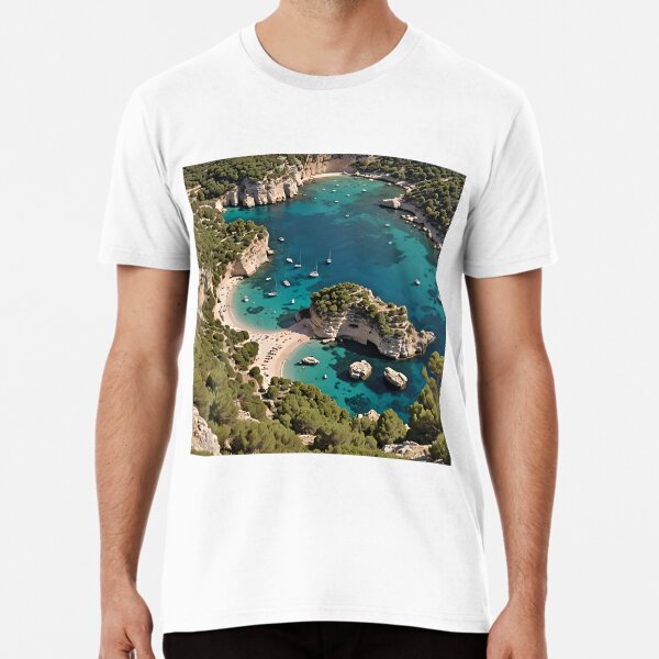 Item preview, Balearic island calas bird view designed and sold by ponted.
