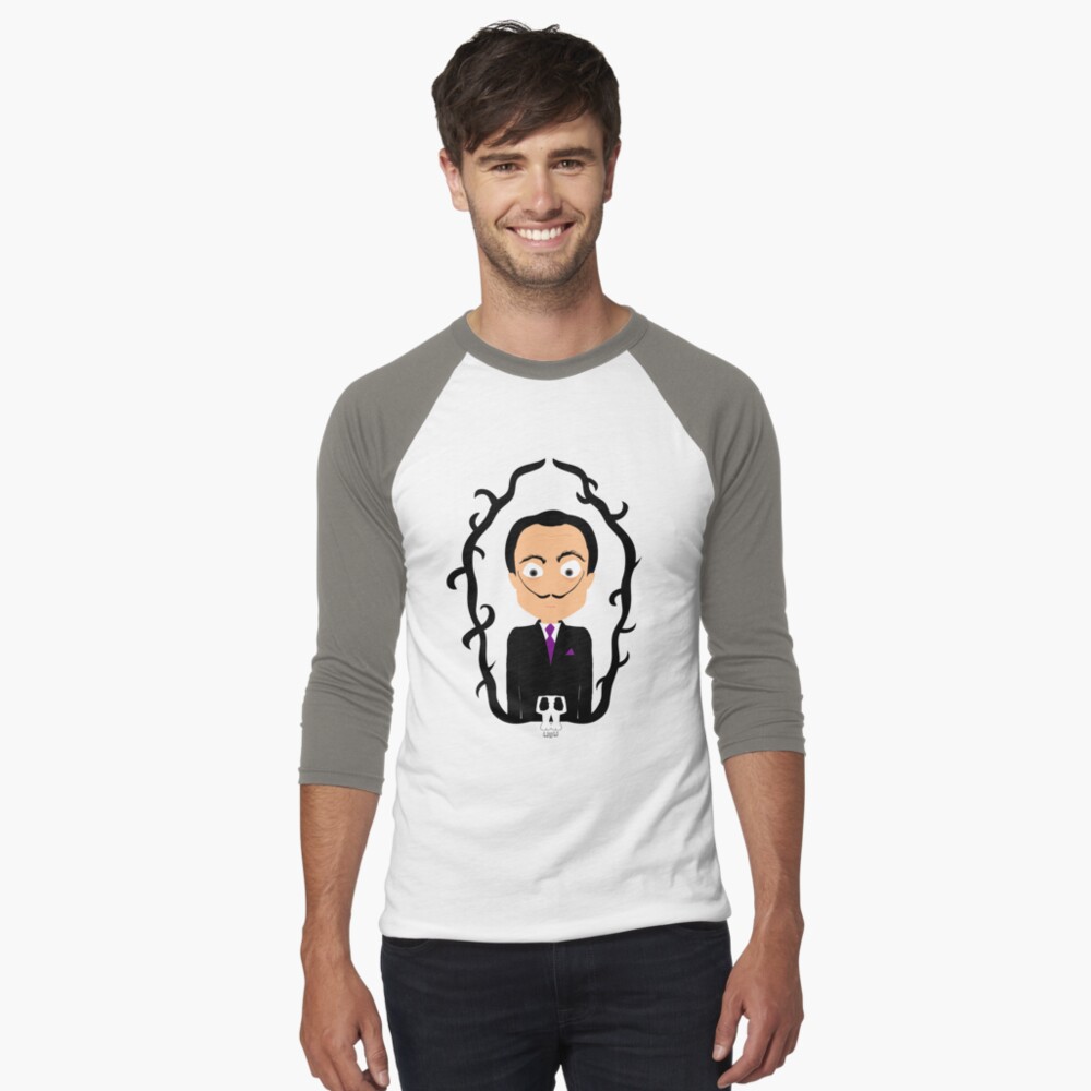 Vista previa del artículo con la obra «Camiseta ¾ estilo béisbol», diseñado y vendido por creotumundo.
