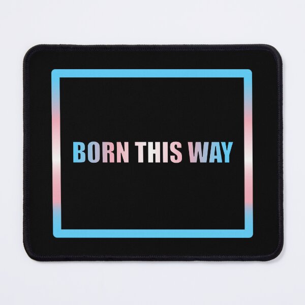 Item preview, Transgender Pride Flag Born This Way, Text Box Graphic, LGBTQ+, Pride Graphic, Unisex Design designed and sold by PrideBeProud.