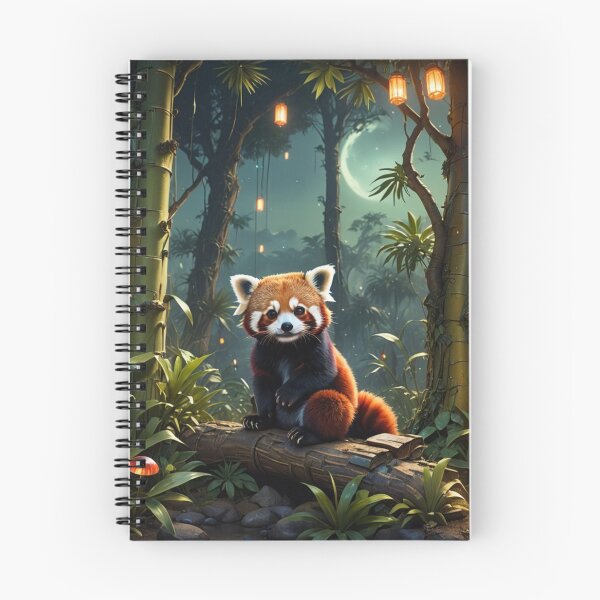 Item preview, Last Red Panda to Go to bed!  Yup! Yup!  Love the moonlight so! designed and sold by DesignsByMalia.