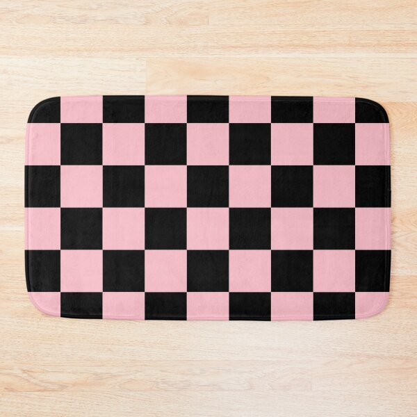 Item preview, Checkered - Black and Pink designed and sold by JustPatterns2.