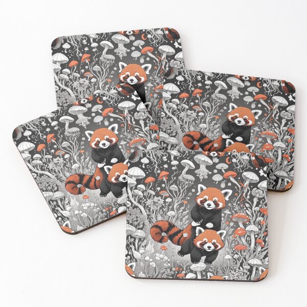 Item preview, Red Panda Mushroom Jellyfishies! designed and sold by DesignsByMalia.