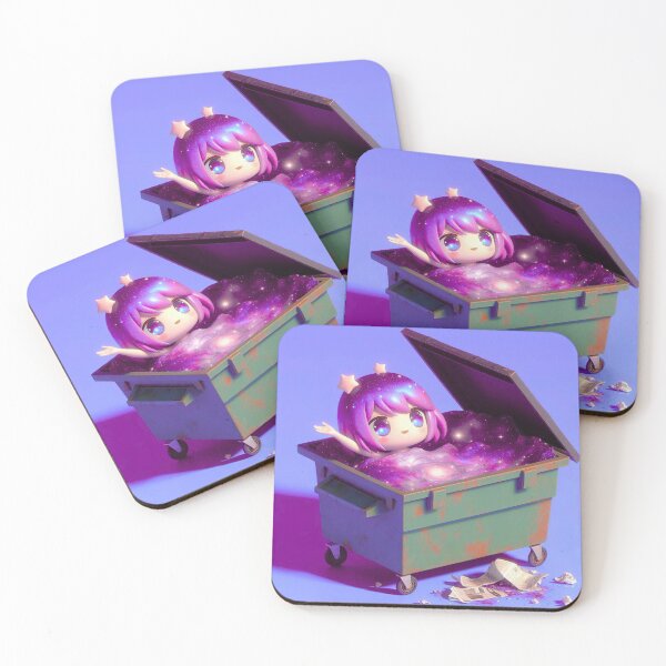 Item preview, Chibi Pastel Galaxy Girl In Dumpster designed and sold by Inari Designs.