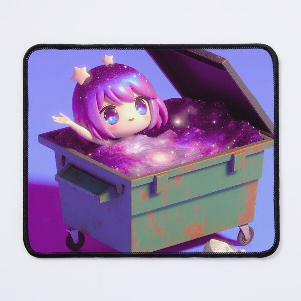 Item preview, Chibi Pastel Galaxy Girl In Dumpster designed and sold by Inari Designs.