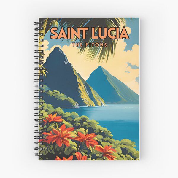 Item preview, Saint Lucia The Pitons Travel designed and sold by ZionPosteria.