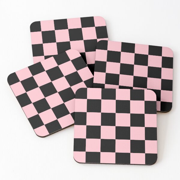 Item preview, Large Checkered - Black and Pink designed and sold by JustPatterns2.