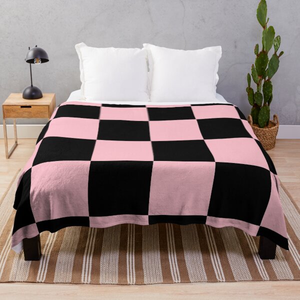 Item preview, Large Checkered - Black and Pink designed and sold by JustPatterns2.