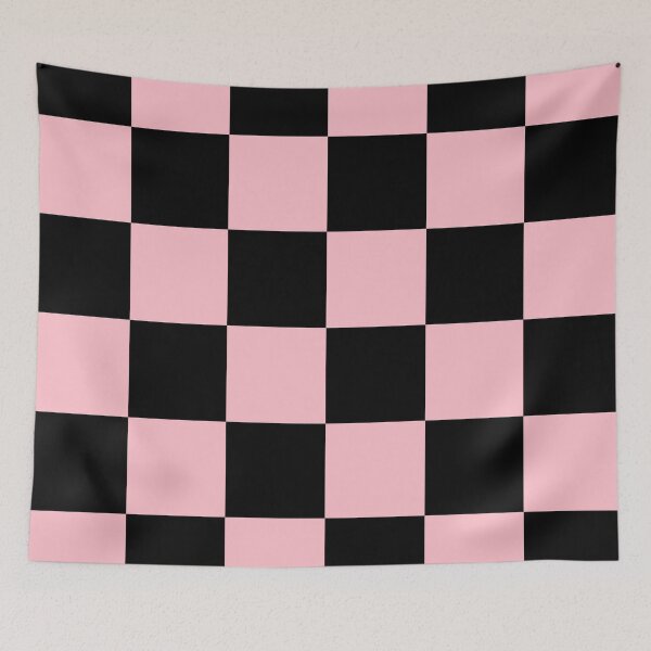 Item preview, Large Checkered - Black and Pink designed and sold by JustPatterns2.