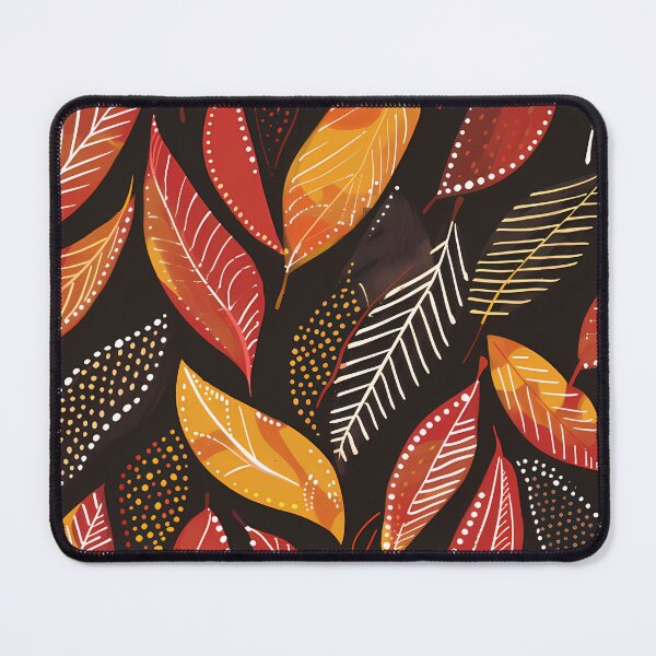 Aperçu de l'œuvre Conception de motifs de feuilles influencée par l'art indigène australien créée et vendue par SillyWare.