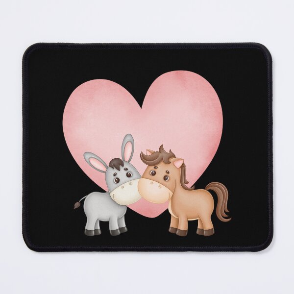 Item preview, Rustic Romance Donkey and Horse Love designed and sold by GusiaTreasures.