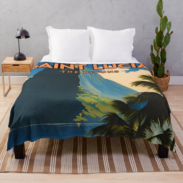 Item preview, Santa Lucía The Pitons Vintage Travel designed and sold by ZionPosteria.