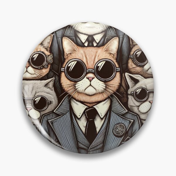 Item preview, Suspicious Cats Meme | The Meowfia designed and sold by TheInkyOwl-TIO.
