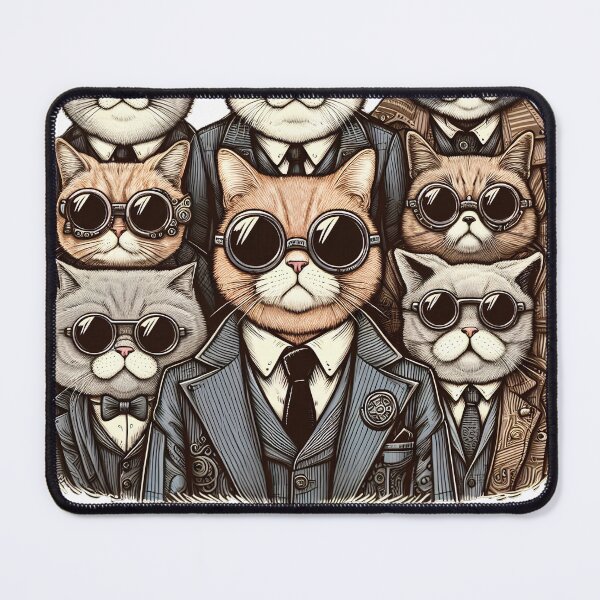 Item preview, Suspicious Cats Meme | The Meowfia designed and sold by TheInkyOwl-TIO.