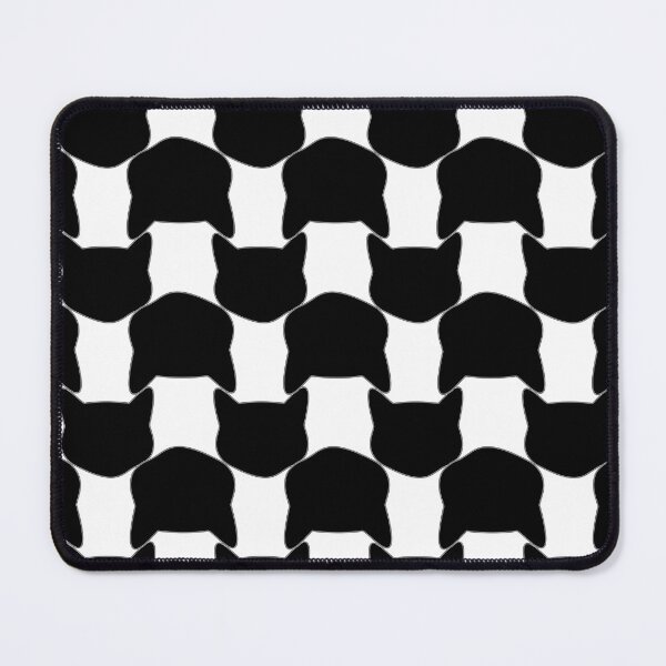 Item preview, Black and White cat Checkered new scale designed and sold by Tatiana Ribeiro.