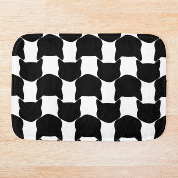 Item preview, Gato blanco y negro a cuadros nueva escala  designed and sold by Tatiana Ribeiro.
