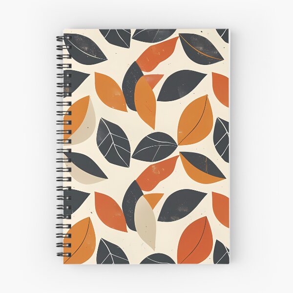Aperçu de l'œuvre Motif de feuilles avec une touche géométrique moderne créée et vendue par SillyWare.
