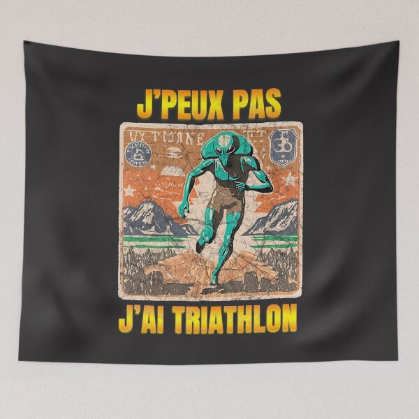 Item preview, Funny I Can't I Have Triathlon Triathlete Alien is a Runner Champ Competitive Sports designed and sold by FociCreate.