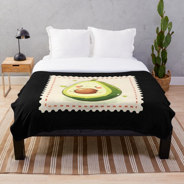 Item preview, Kawaii Avocado Postage Stamp Otaku Travelers designed and sold by EmGai TocXanh.