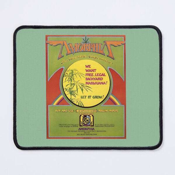 Item preview, AMORPHIA:Retro poster:Legalise backyard marijuana growing designed and sold by OwlWorks.