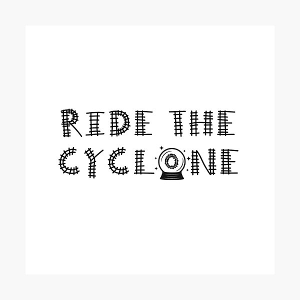 Item preview, RIDE THE CYCLONE- Dark (Re-Imagined Musical Logo) designed and sold by thatthespian.