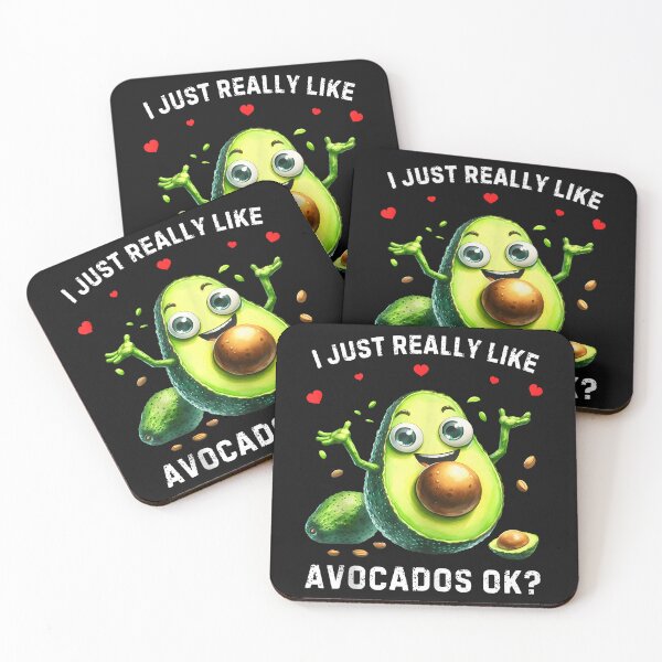 Item preview, I Just Really Like Avocados Ok Avocado Kawaii designed and sold by EmGai TocXanh.