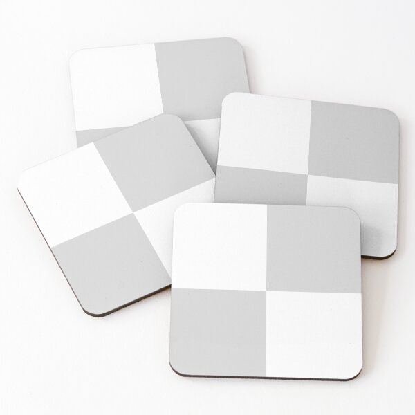 Item preview, Quarters - White and Light Gray designed and sold by JustPatterns2.