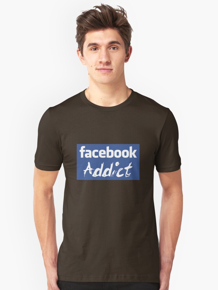 Alternate view of Facebook Addict Slim Fit T-Shirt