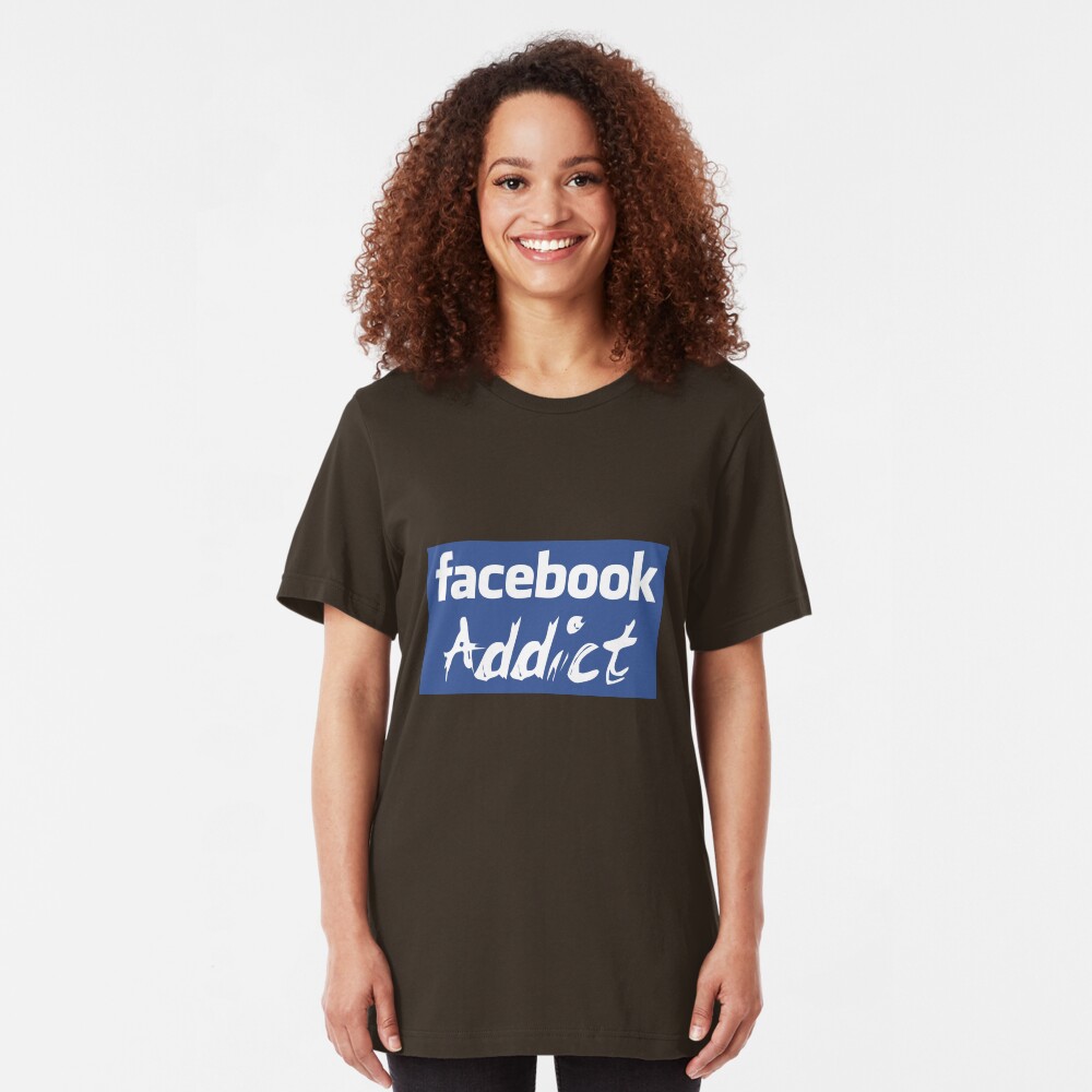 Facebook Addict Slim Fit T-Shirt
