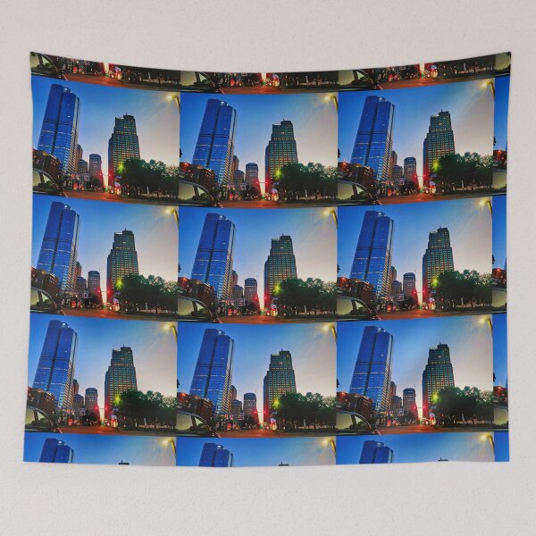 Item preview, Skyscrapers in Pittsburgh Pennsylvania at 5:00 AM designed and sold by train-shop.