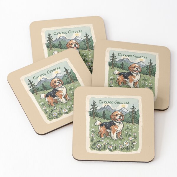 Item preview, Cavapoo Cuddles Always Together Cavapoo Dog Puppy Love designed and sold by FociCreate.